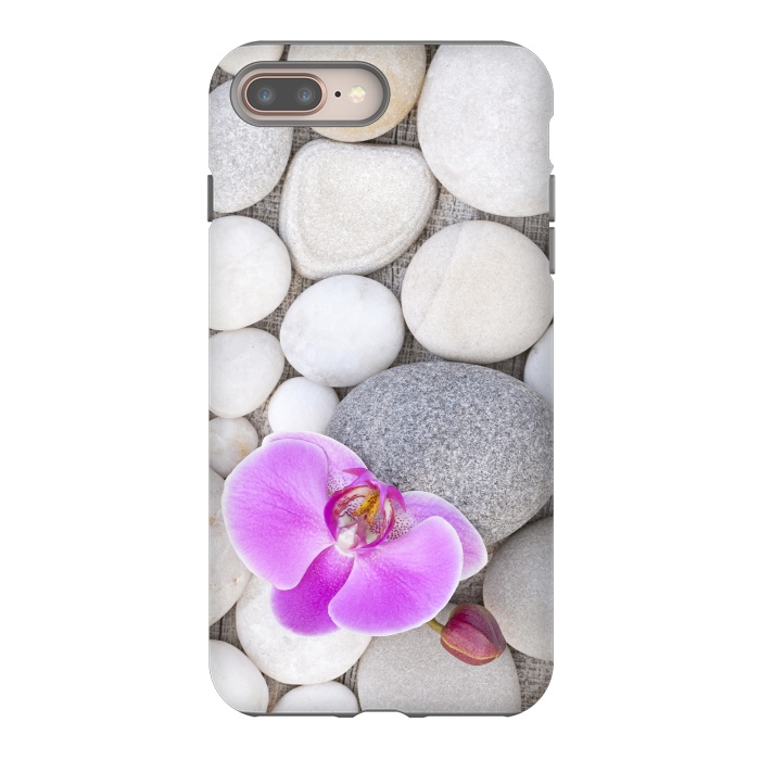 iPhone 7 plus StrongFit Zen Style Orchid On Pebble by Andrea Haase
