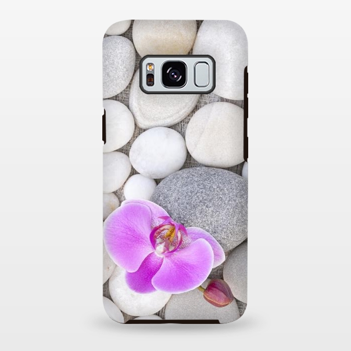 Galaxy S8 plus StrongFit Zen Style Orchid On Pebble by Andrea Haase