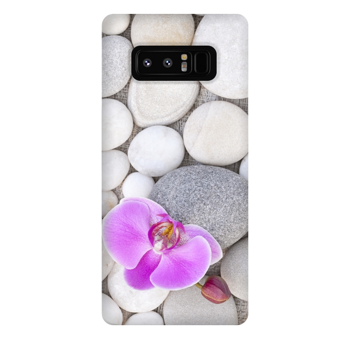 Galaxy Note 8 StrongFit Zen Style Orchid On Pebble by Andrea Haase