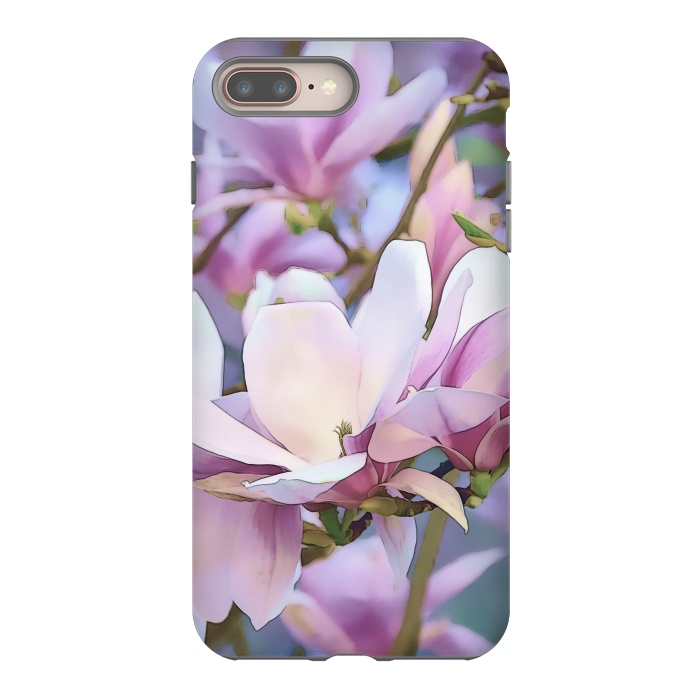iPhone 7 plus StrongFit Magnolia Flower In Full Bloom by Andrea Haase
