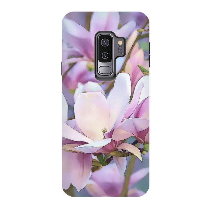 Galaxy S9 plus StrongFit Magnolia Flower In Full Bloom by Andrea Haase
