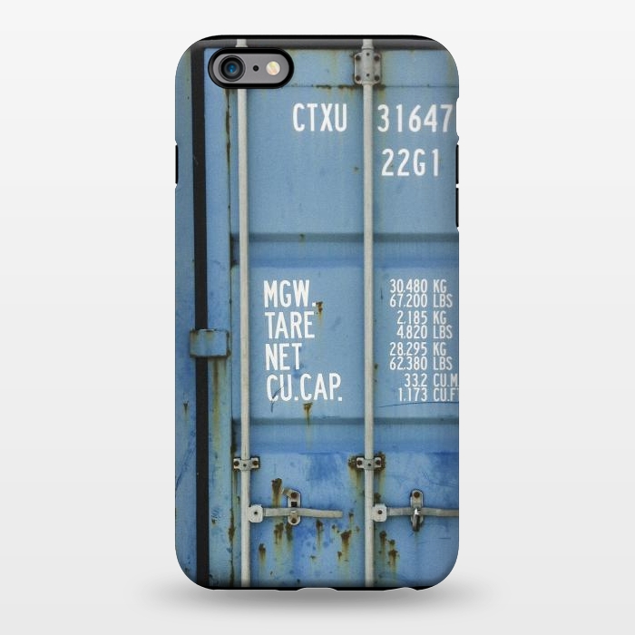 iPhone 6/6s plus StrongFit Shipping Containter With Stencil Text by Andrea Haase