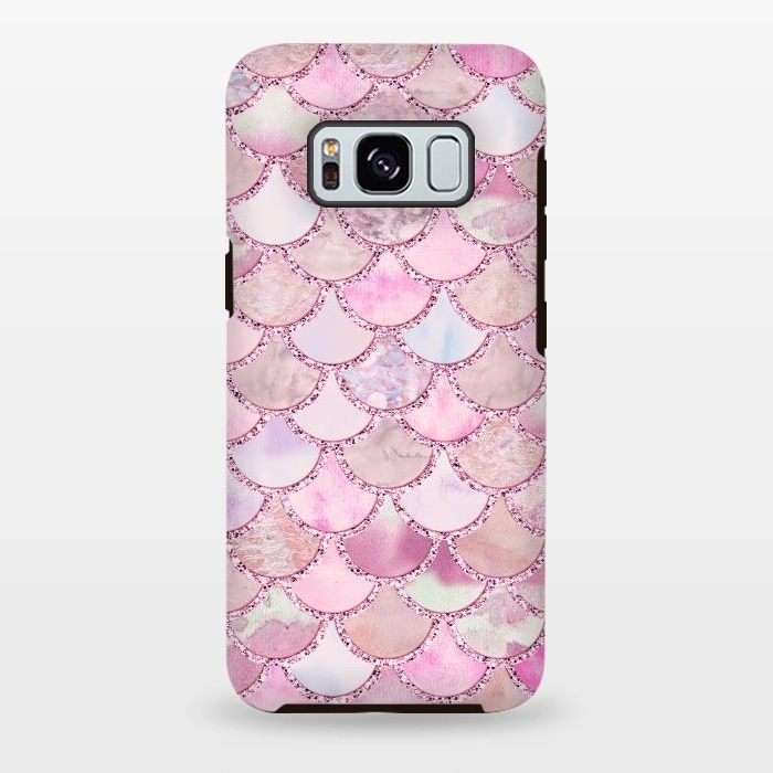 Galaxy S8 plus StrongFit Pretty pink and pastel Mermaid Scales  by  Utart
