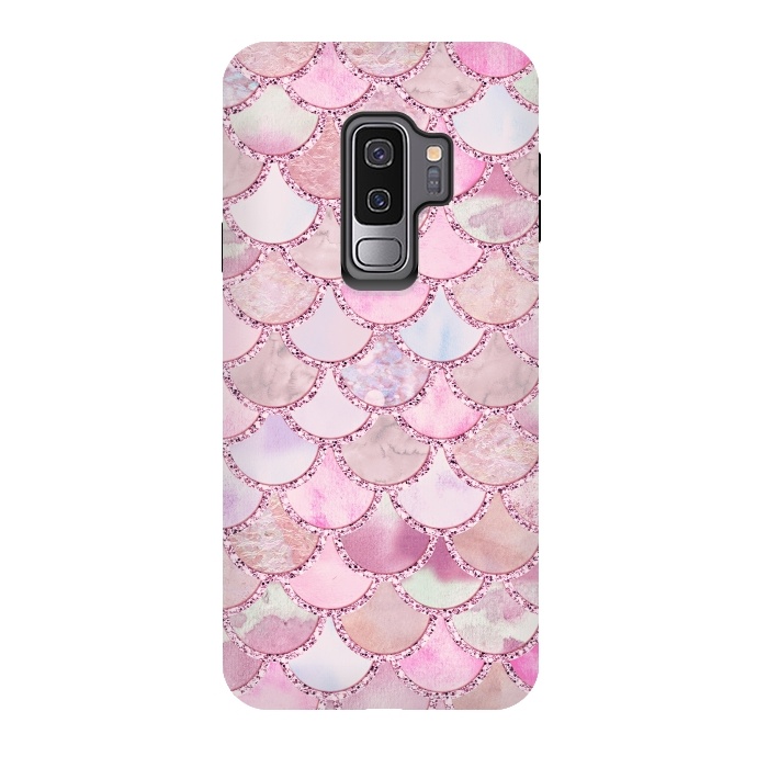 Galaxy S9 plus StrongFit Pretty pink and pastel Mermaid Scales  by  Utart