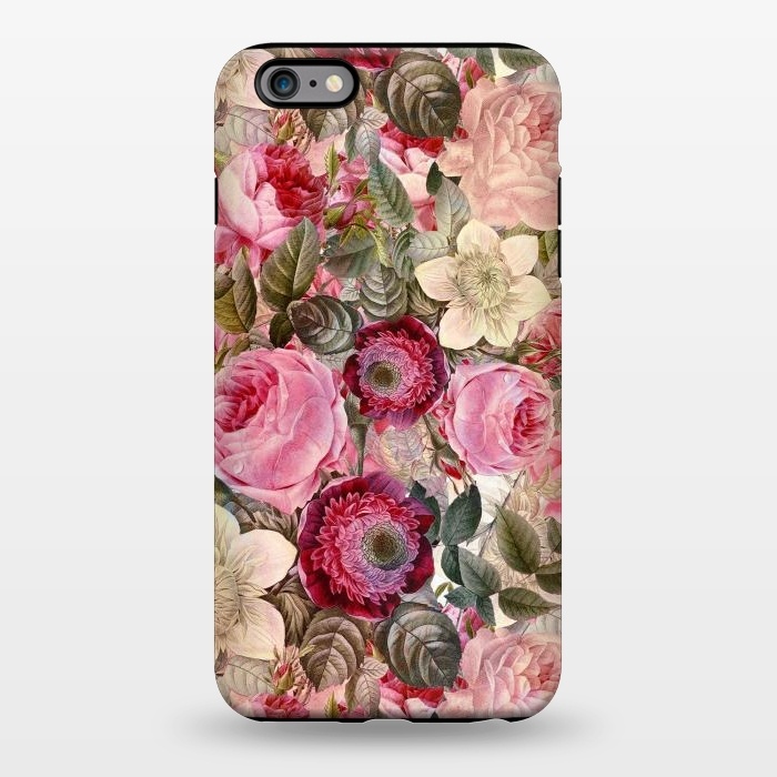 iPhone 6/6s plus StrongFit Pink Vintage Flower Pattern by  Utart
