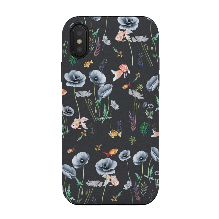 iPhone Xs / X StrongFit Fishes & Garden by ''CVogiatzi.