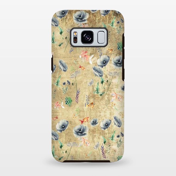 Galaxy S8 plus StrongFit Fishes & Garden #Gold-plated by ''CVogiatzi.