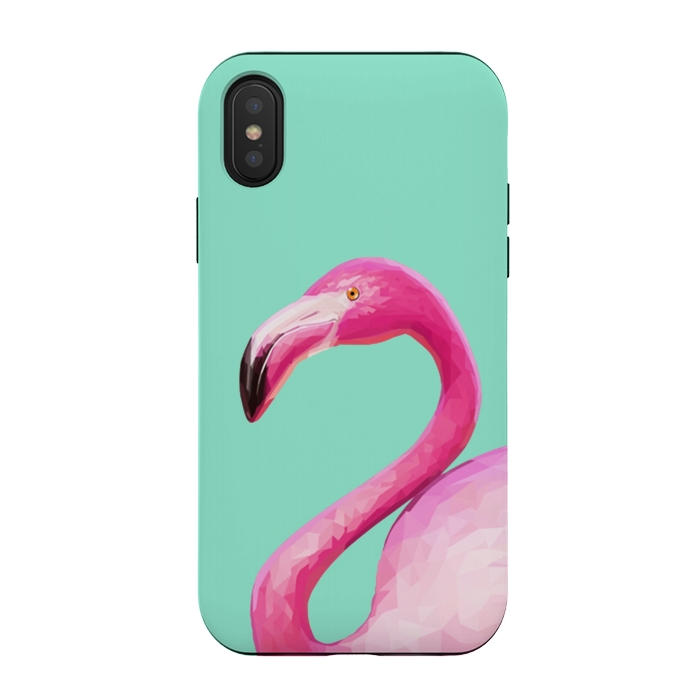 iPhone Xs / X StrongFit Flamingo Baby by ''CVogiatzi.