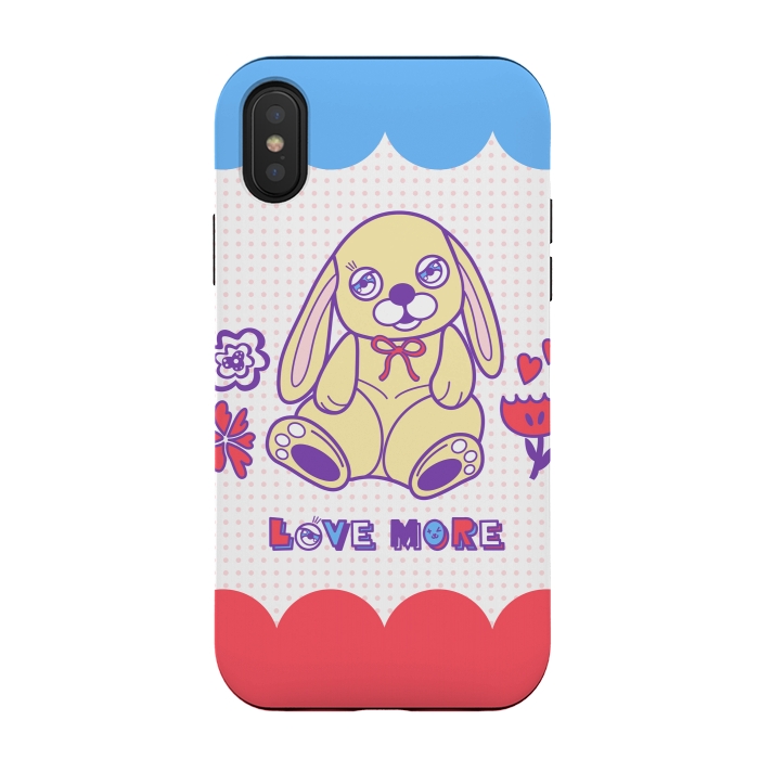 iPhone Xs / X StrongFit CUTIE RABBIT by Michael Cheung