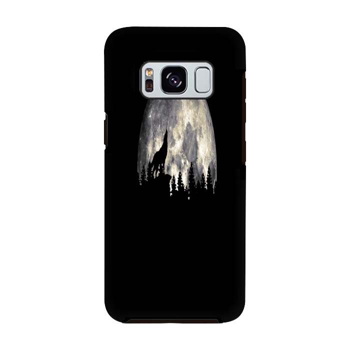 Galaxy S8 StrongFit Wild Solitary Wolf by Joanna Vog