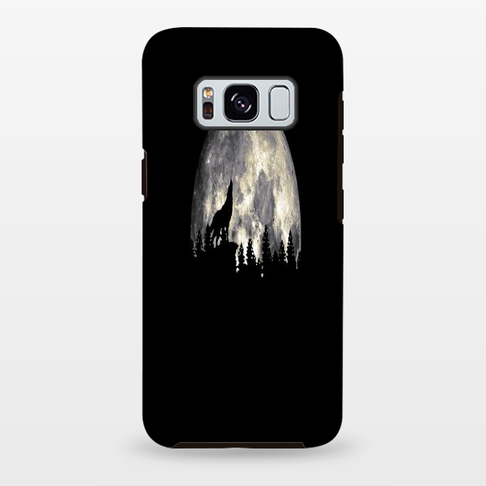 Galaxy S8 plus StrongFit Wild Solitary Wolf by Joanna Vog