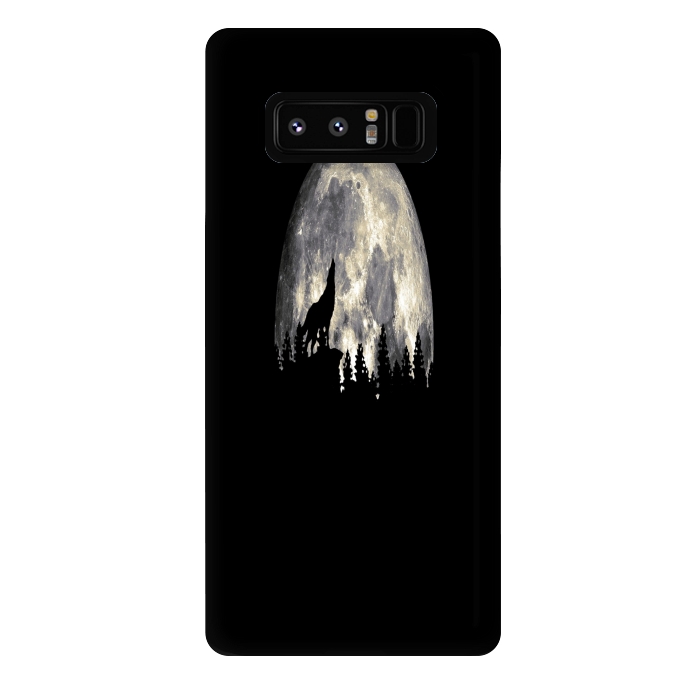 Galaxy Note 8 StrongFit Wild Solitary Wolf by Joanna Vog