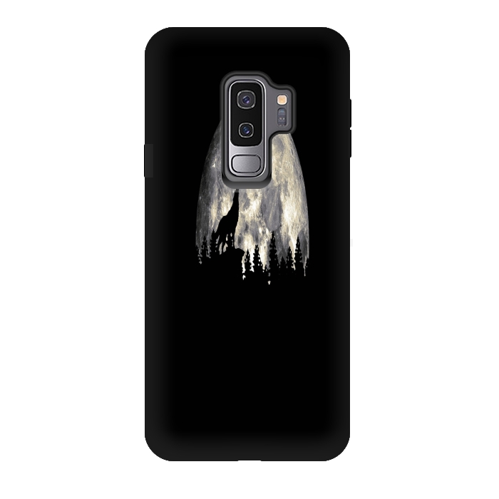 Galaxy S9 plus StrongFit Wild Solitary Wolf by Joanna Vog