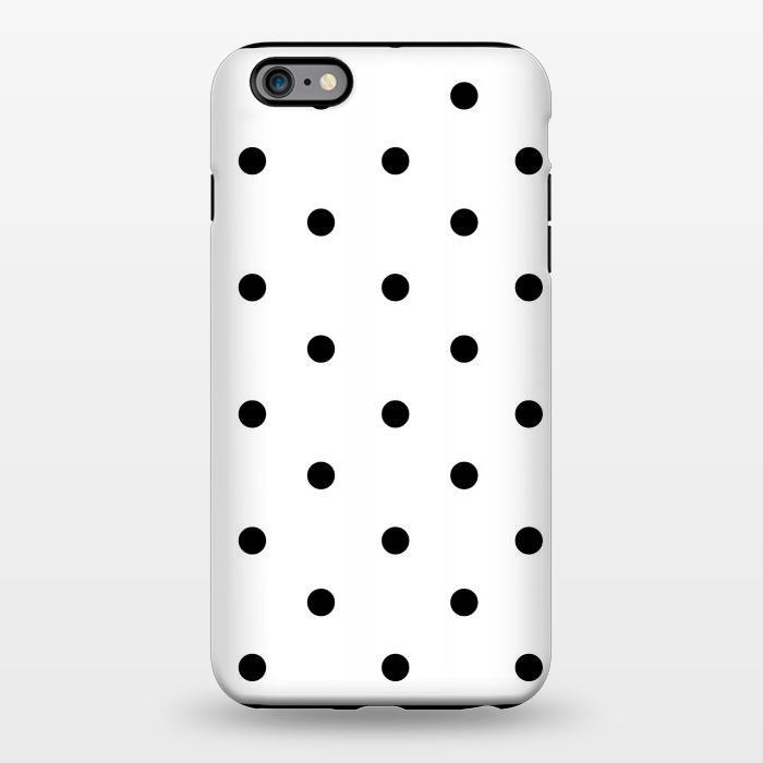 iPhone 6/6s plus StrongFit Simply black polka dots on white  by DaDo ART