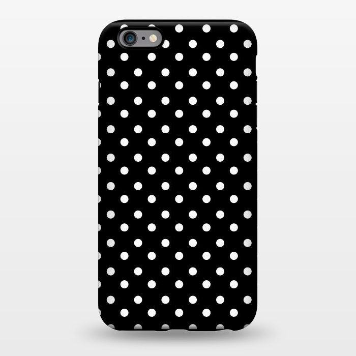 iPhone 6/6s plus StrongFit Cute little white polka dots on black by DaDo ART