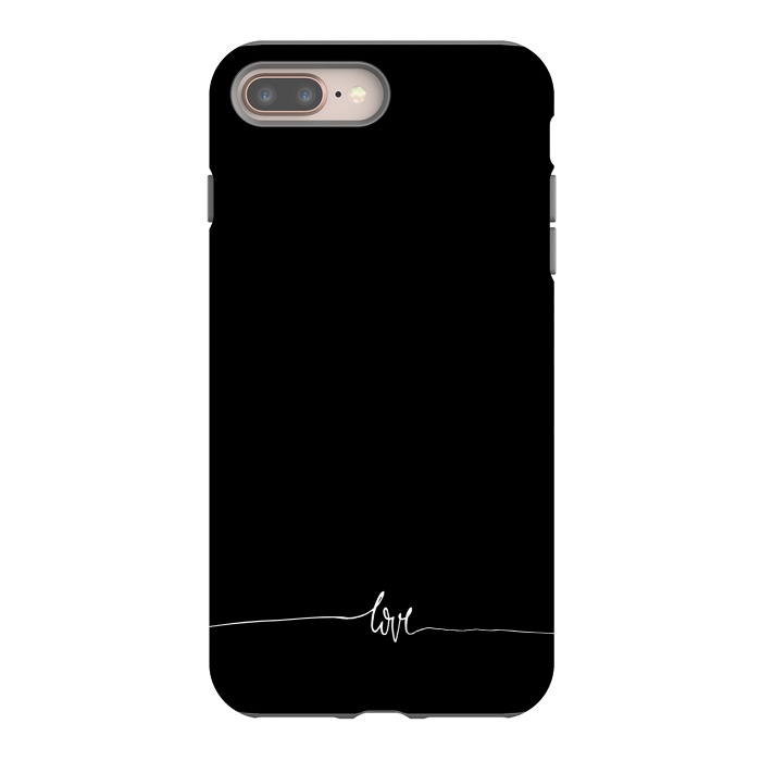 iPhone 7 plus StrongFit Simply love - on black by DaDo ART