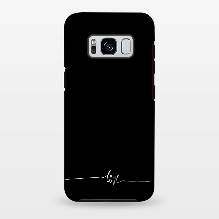 Galaxy S8 plus StrongFit Simply love - on black by DaDo ART
