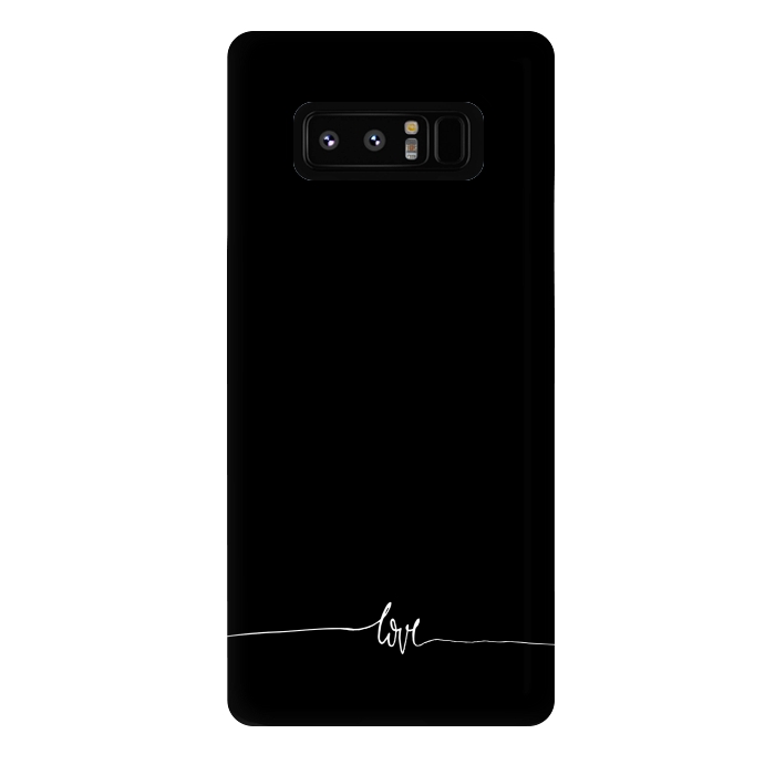 Galaxy Note 8 StrongFit Simply love - on black by DaDo ART