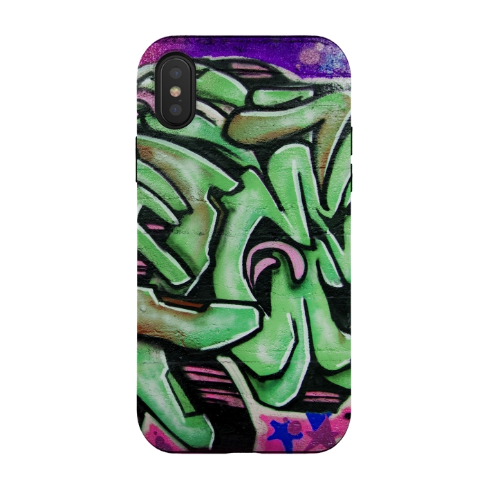 iPhone Xs / X StrongFit Graffiti Text Street Art by Andrea Haase