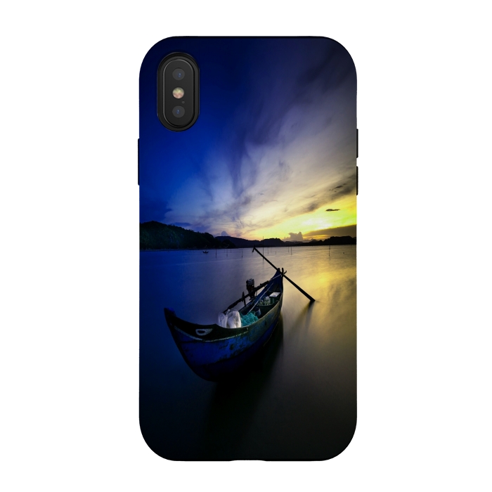iPhone Xs / X StrongFit Lonely Sunset by Joanna Vog