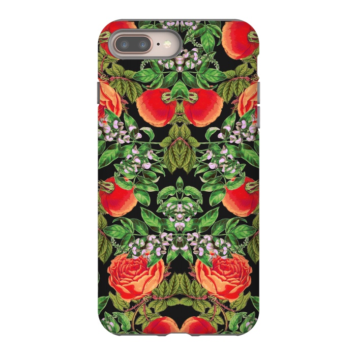 iPhone 7 plus StrongFit Floral Tomato by Zala Farah