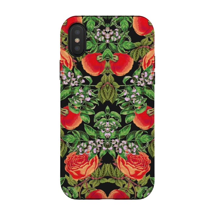 iPhone Xs / X StrongFit Floral Tomato by Zala Farah