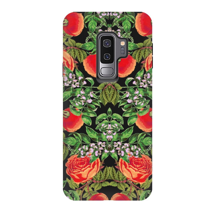 Galaxy S9 plus StrongFit Floral Tomato by Zala Farah