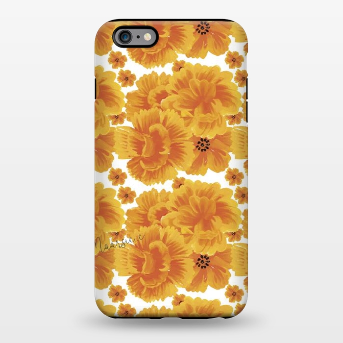 iPhone 6/6s plus StrongFit Flores naranjas by Camila