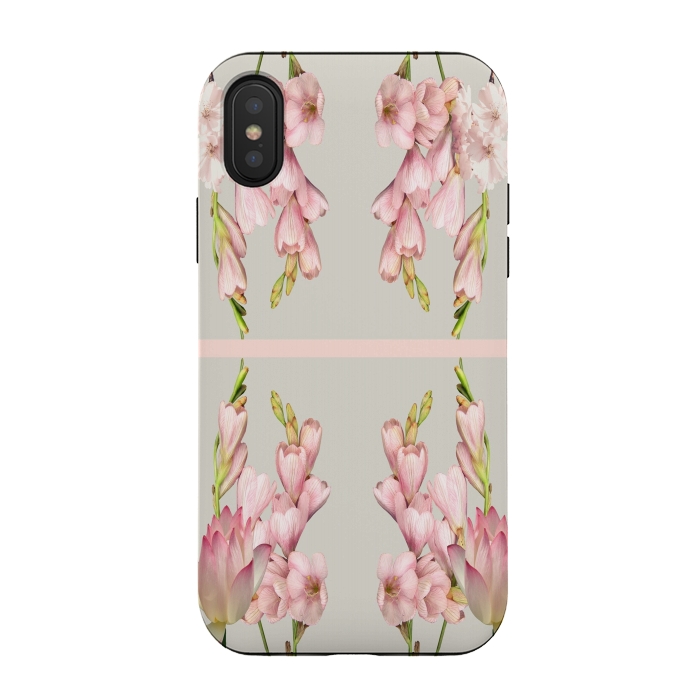 iPhone Xs / X StrongFit Pink Aura Design by Joanna Vog
