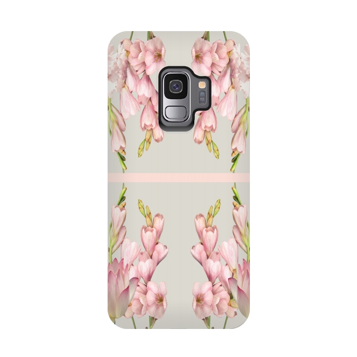 Galaxy S9 StrongFit Pink Aura Design by Joanna Vog