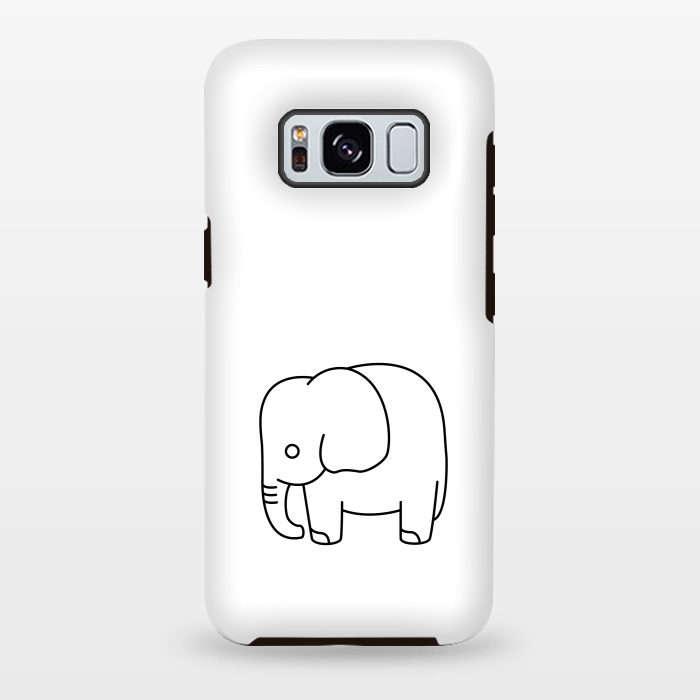 Galaxy S8 plus StrongFit little baby elephant by TMSarts