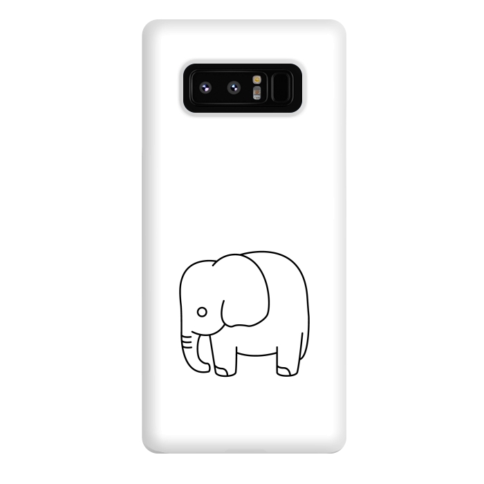 Galaxy Note 8 StrongFit little baby elephant by TMSarts