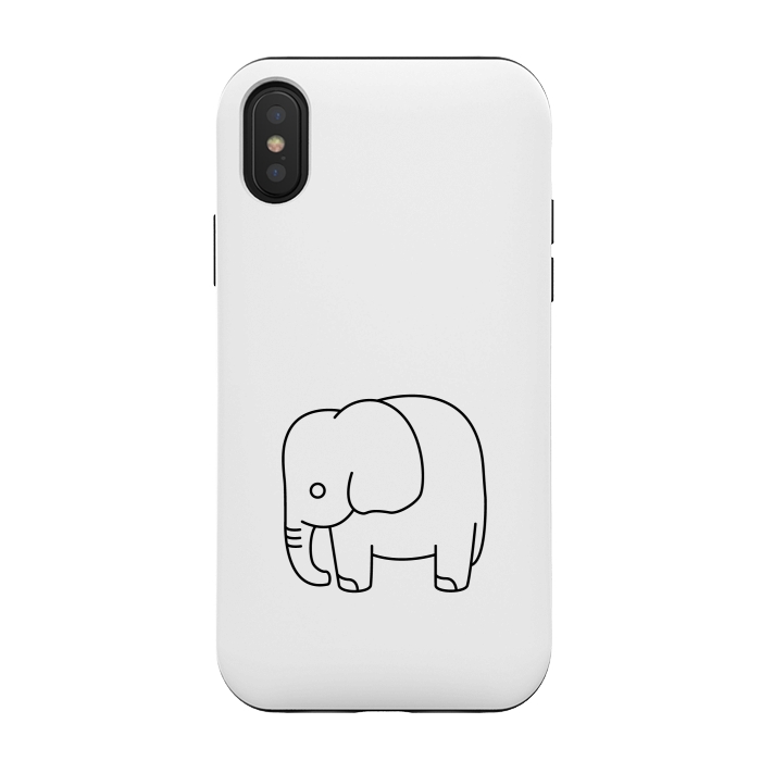iPhone Xs / X StrongFit little baby elephant by TMSarts