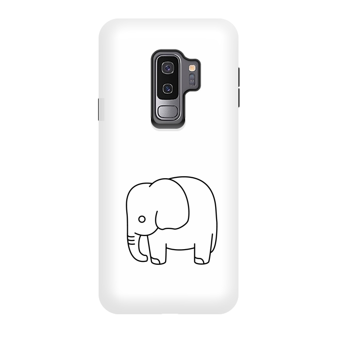 Galaxy S9 plus StrongFit little baby elephant by TMSarts
