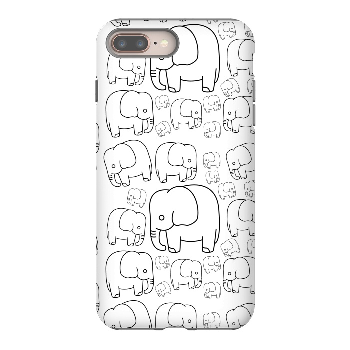 iPhone 7 plus StrongFit draw elephant pattern by TMSarts