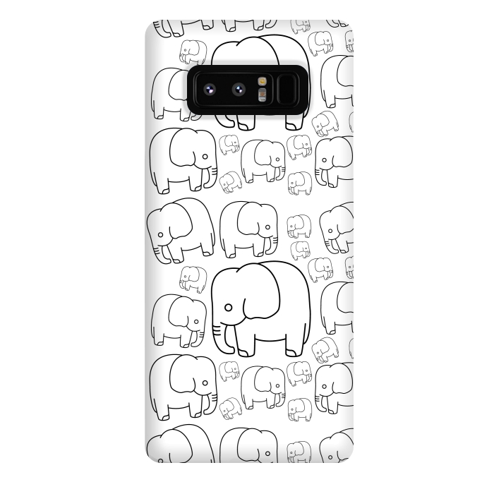 Galaxy Note 8 StrongFit draw elephant pattern by TMSarts