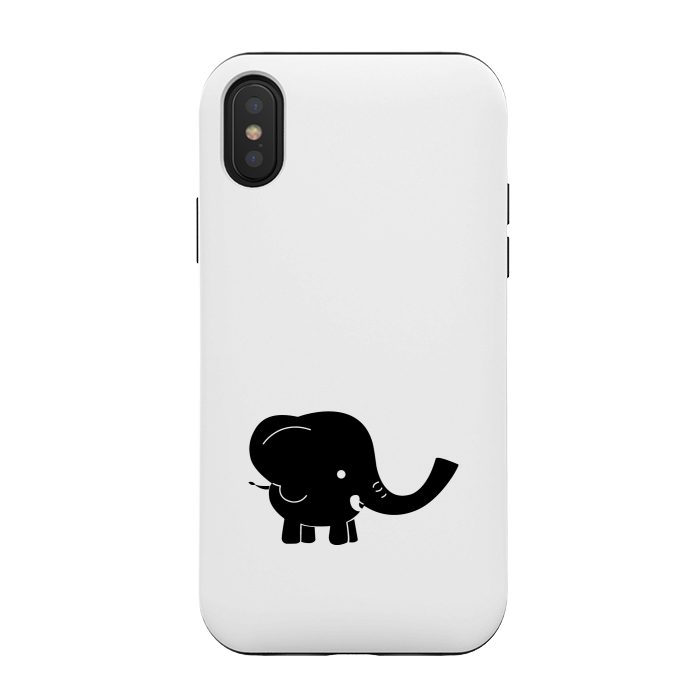 iPhone Xs / X StrongFit Cute elephant cartoon by TMSarts