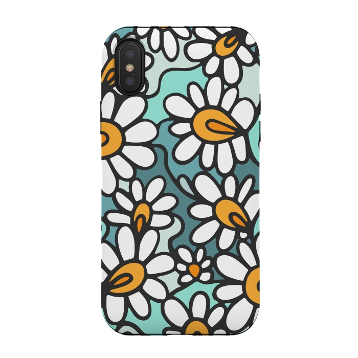 iPhone Xs / X StrongFit Daisies by Majoih