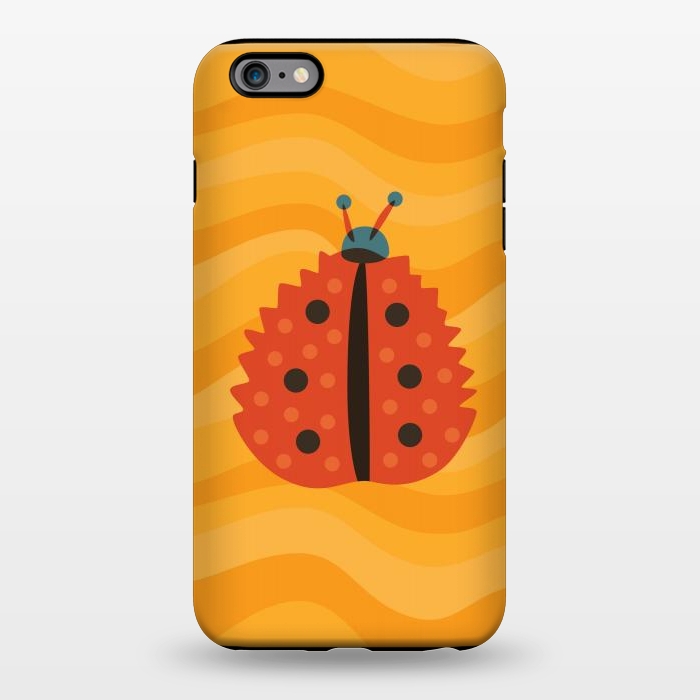iPhone 6/6s plus StrongFit Orange Ladybug With Autumn Leaf Disguise by Boriana Giormova