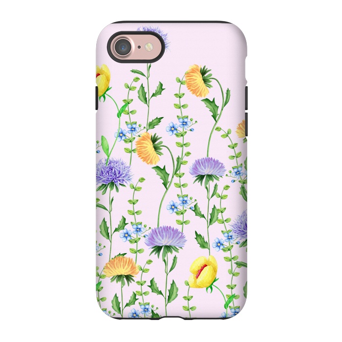 iPhone 7 StrongFit Aster Flora by Creativeaxle