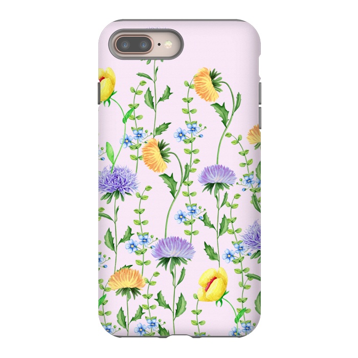 iPhone 7 plus StrongFit Aster Flora by Creativeaxle