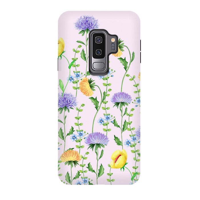 Galaxy S9 plus StrongFit Aster Flora by Creativeaxle
