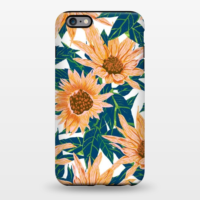 iPhone 6/6s plus StrongFit Blush Sunflowers by Uma Prabhakar Gokhale