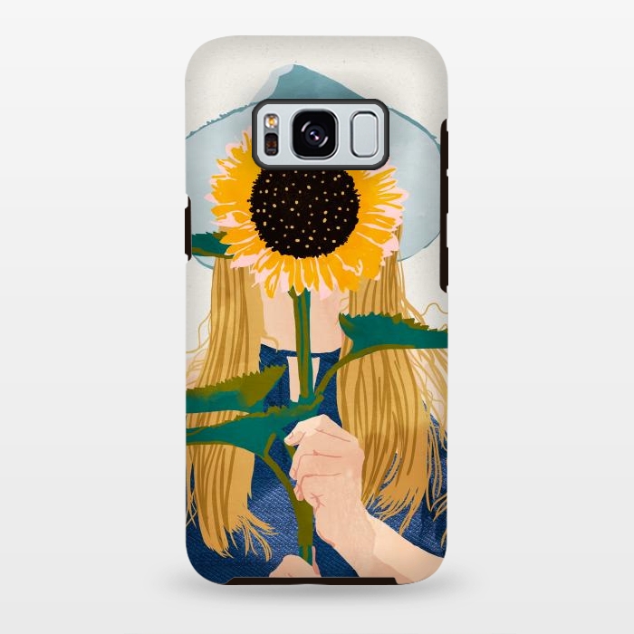 Galaxy S8 plus StrongFit Miss Sunflower V2 by Uma Prabhakar Gokhale