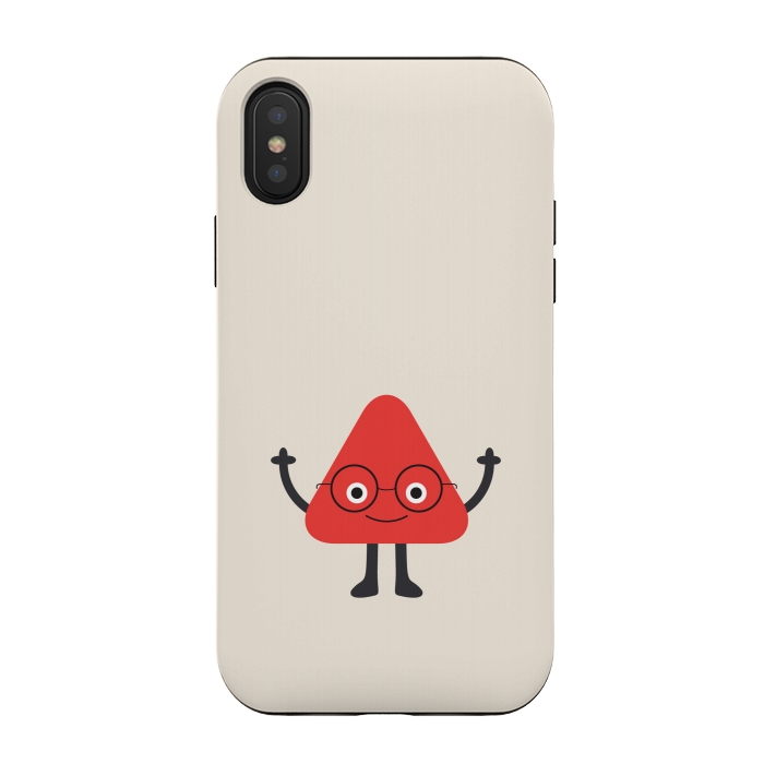 iPhone Xs / X StrongFit cartoon scientist by TMSarts