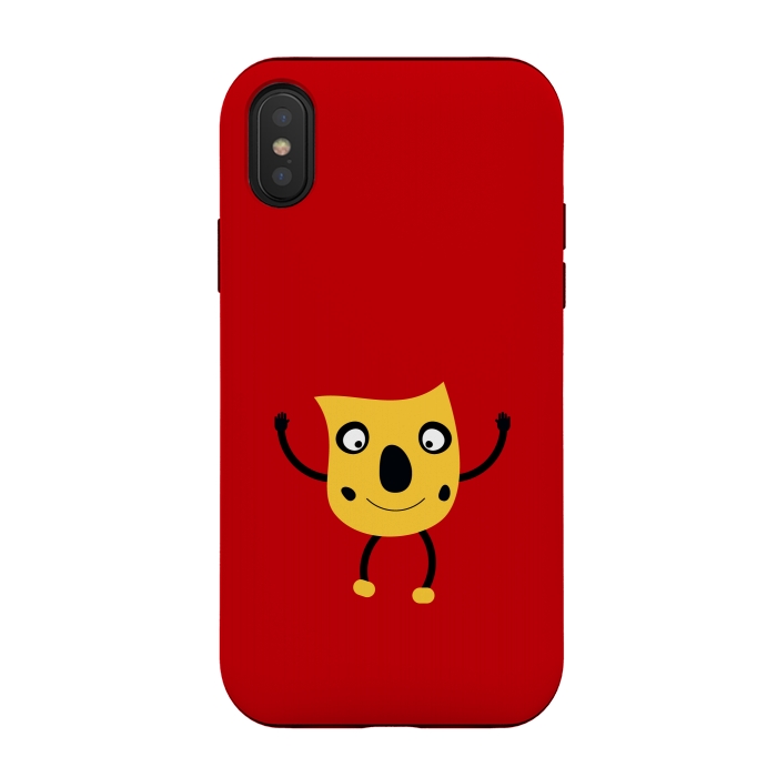 iPhone Xs / X StrongFit funny happy man by TMSarts