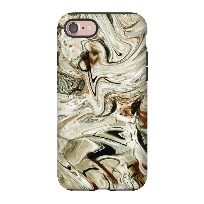 iPhone 7 StrongFit Brown Marble by Creativeaxle