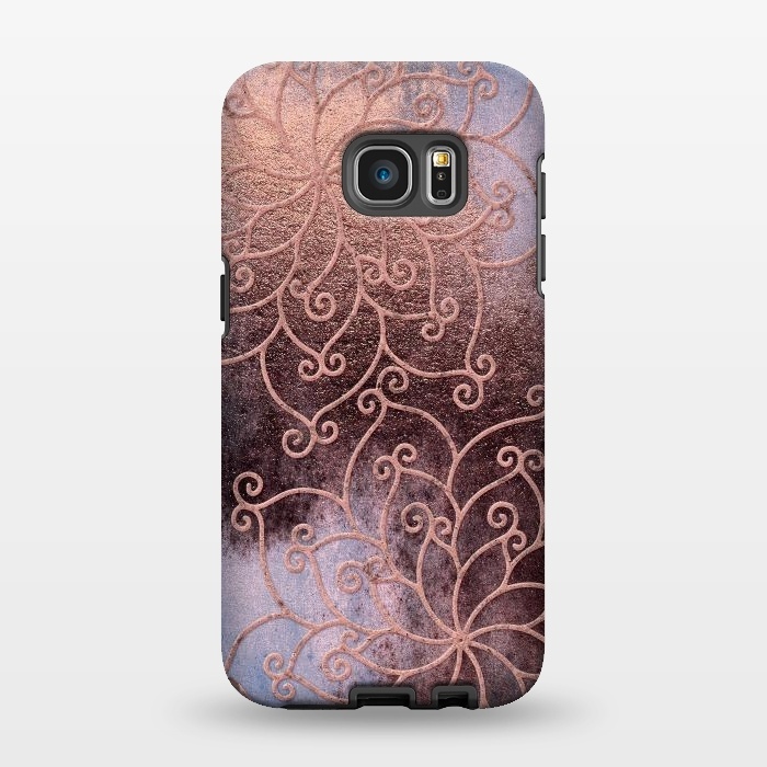 Galaxy S7 EDGE StrongFit Pink Sundown by  Utart