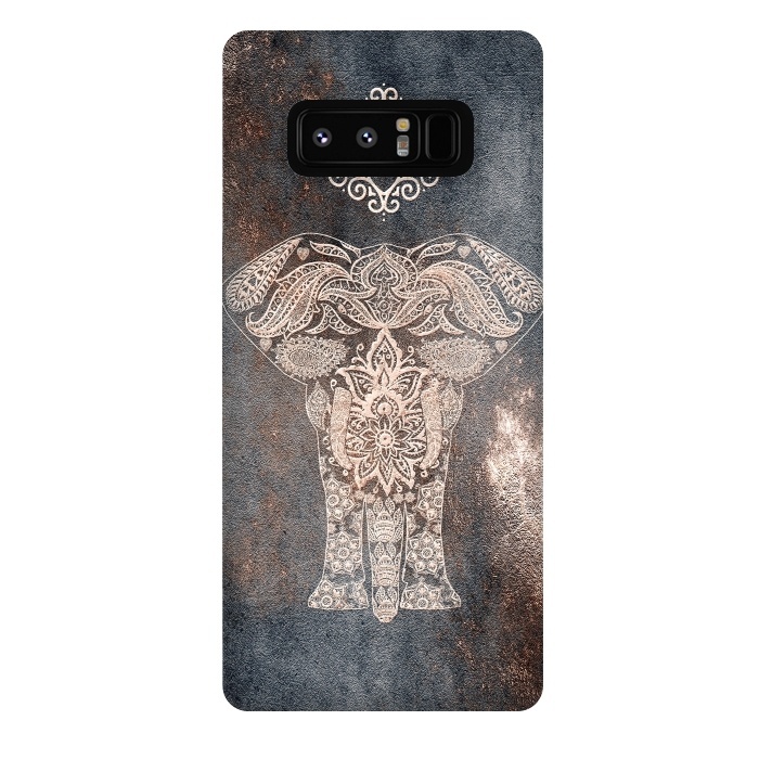 Galaxy Note 8 StrongFit Elepephant Mandala by  Utart