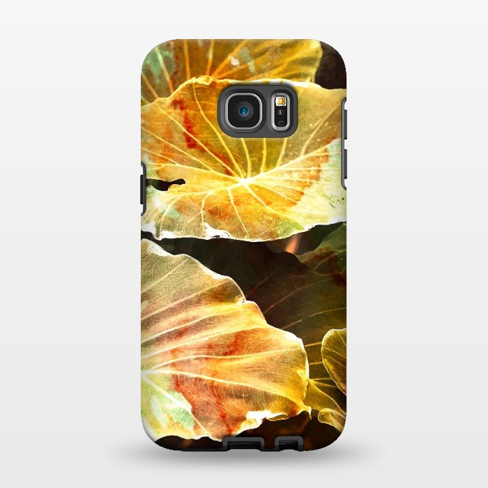 Galaxy S7 EDGE StrongFit Macro Leaves by Creativeaxle